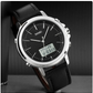 SKMEI Men's Fashion Digital Watch Analog Leather Multifunctional Waterproof Men's Watch 1652 &nbsp;Skemi Men Digital Analog Watch - Without Box