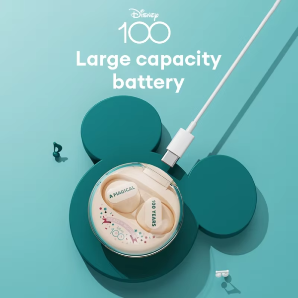 Disney 100 Anniversary QS-T1 Wireless Earbuds – Bluetooth 5.3, Limited Edition