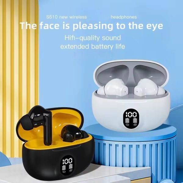 Stereo 895B Wireless Bluetooth Earbuds – Pro Display, High Bass, Touch Control
