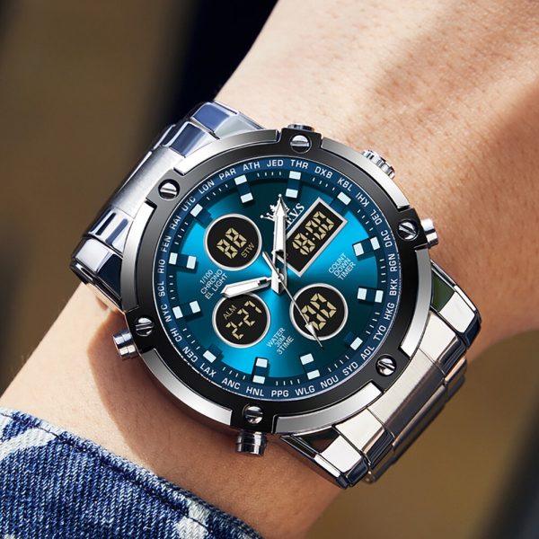 Skemie 1389 Men's Digital-Analog Waterproof Chronograph Watch