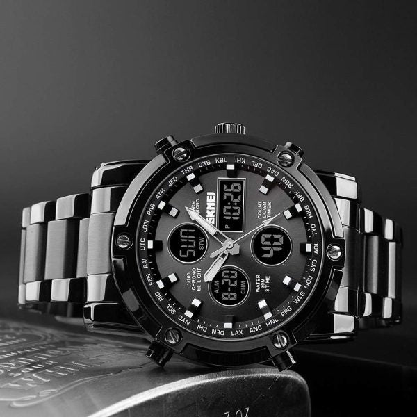 Skemie 1389 Men's Digital-Analog Waterproof Chronograph Watch