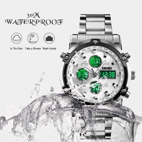 Skemie 1389 Men's Digital-Analog Waterproof Chronograph Watch