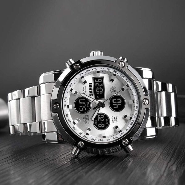 Skemie 1389 Men's Digital-Analog Waterproof Chronograph Watch