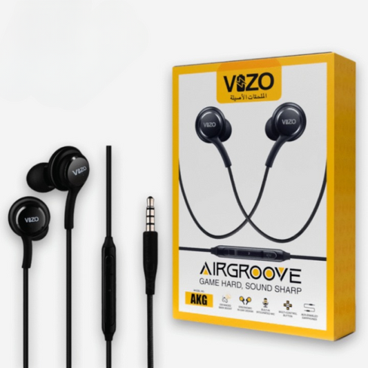 Airgrove AKG Wired Earphones – HD Stereo Sound, Deep Bass, Built-in Mic, 3.5mm Jack