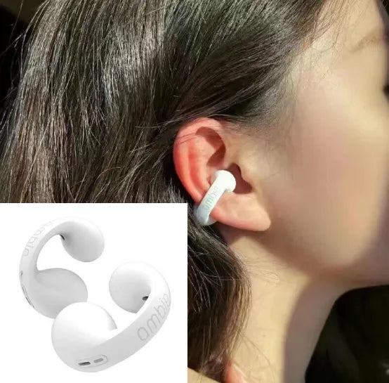 Ambie Wireless Ear Clip Headphones – Sporty Ear Cuffs, Bluetooth, Outdoor Use (Random Color)