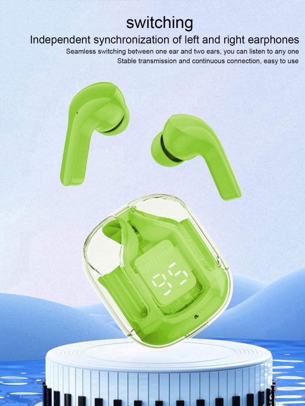 Air 31 Wireless Earbuds with Crystal Transparent Case – Stylish & High-Performance