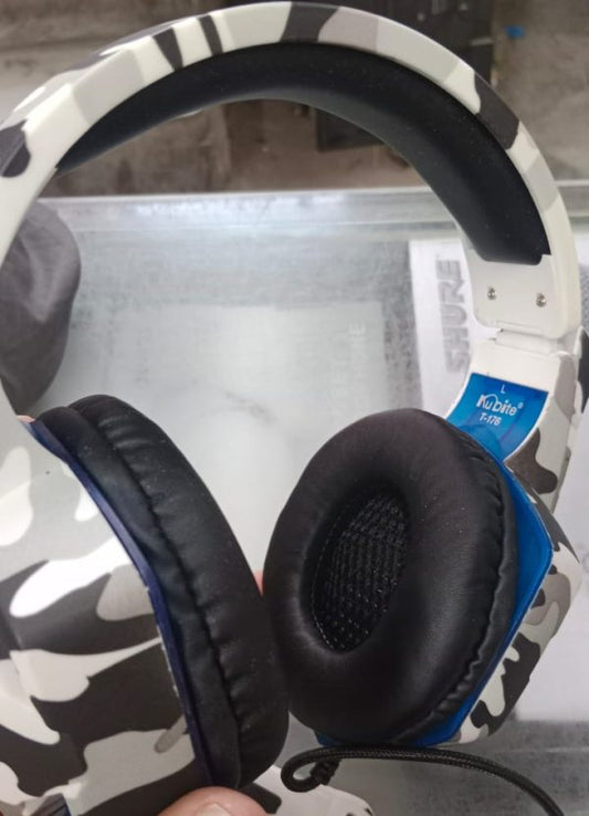 Gaming Headphone T176 – Single Pin Wired Headset with LED Light & Mic