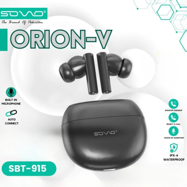 Sovo Orion-V SBT-915 Wireless Earbuds – High-Fidelity Sound & Super Bass AirPods