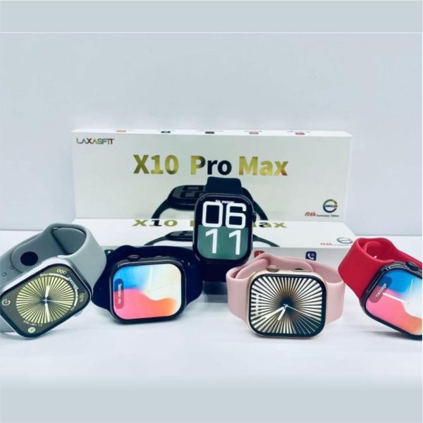 X10 Pro Max Smart Watch 2025 – Ultra Slim with Bluetooth Calling & Fitness Tracking
